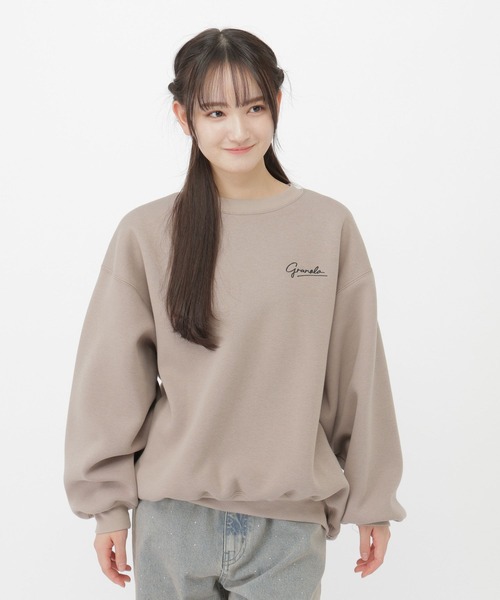 セール】GIRLBIG裏起毛スウェット/AND YUA ANY/599714（スウェット
