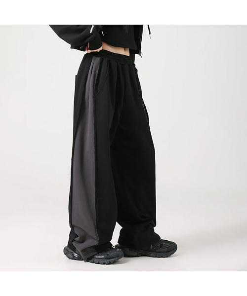 AVANDRESS(アバンドレス )の「Simon Side-color Pants BLACK(スウェットパンツ・レディース・ブラック・LARGE/SMALL/MEDIUM)」の1枚目の写真