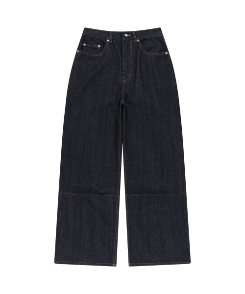 AAKAM(アーカム)の「Snake Printed Denim Pants (Dark Blue)(デニムパンツ・レディース・その他・1/2)」の3枚目の写真
