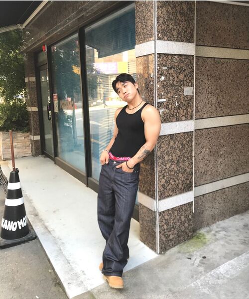 AAKAM(アーカム)の「Snake Printed Denim Pants (Dark Blue)(デニムパンツ・レディース・その他・1/2)」の16枚目の写真