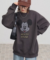 Disney | 【Disney/ディズニー】裏起毛 ミッキーマウス ヴィンテージ アソートプリント トレーナー スウェット(スウェット)