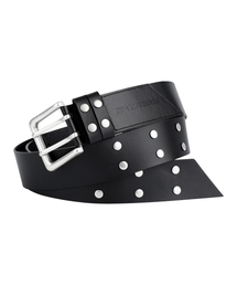 IUGAMAKARAS | 40mm Double Point Belt (Black)(ベルト)