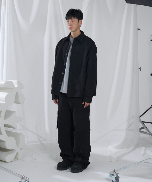 SLOWACID（スローアシッド）の「ウォッシュドヘリンボーンカーゴパンツ[ブラック]（その他パンツ・レディース・その他・SMALL/MEDIUM/LARGE）」の3枚目の写真