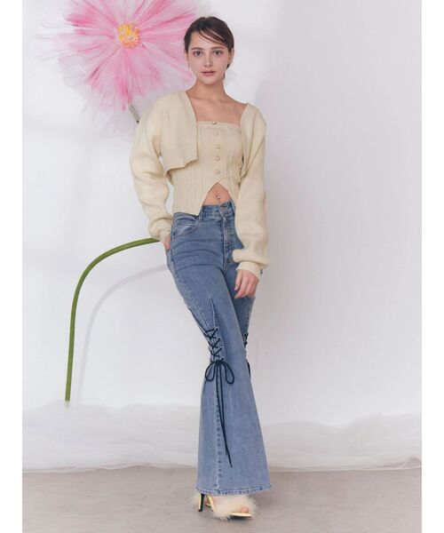 EATME（イートミー）の「サイドレースアップカットアウトデニムパンツ（デニムパンツ・レディース・その他1/ライトブルー・SMALL/MEDIUM）」の14枚目の写真