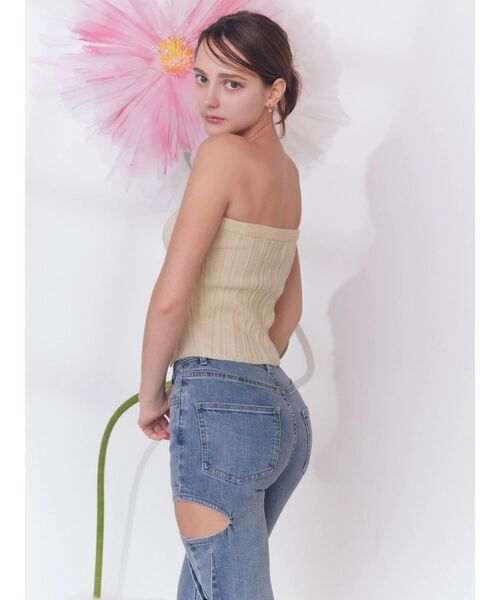 EATME（イートミー）の「サイドレースアップカットアウトデニムパンツ（デニムパンツ・レディース・その他1/ライトブルー・SMALL/MEDIUM）」の17枚目の写真