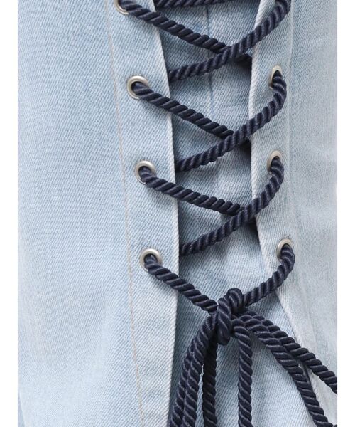 EATME（イートミー）の「サイドレースアップカットアウトデニムパンツ（デニムパンツ・レディース・その他1/ライトブルー・SMALL/MEDIUM）」の7枚目の写真