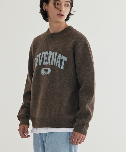 COVERNAT（カバーナット）の「CENTER ARCH LOGO KNIT（ニット/セーター・メンズ・ブラウン/ベージュ/ライトブルー/チャコールグレー・XX-LARGE/X-LARGE/LARGE/MEDIUM/SMALL/X-SMALL）」の8枚目の写真