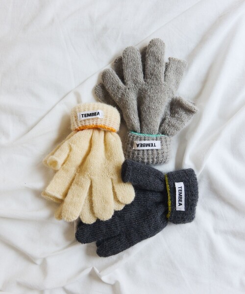 TEMBEA（テンベア）の「TEMBEA × FREAK'S STORE/テンベア × フリークスストア 別注GUNTE 2FINGERLESS MOHAIR 別注モヘア ツーフィンガーレス 手袋（手袋・メンズ・ライトグレー/ナチュラル/チャコールグレー・ONE SIZE）」の10枚目の写真