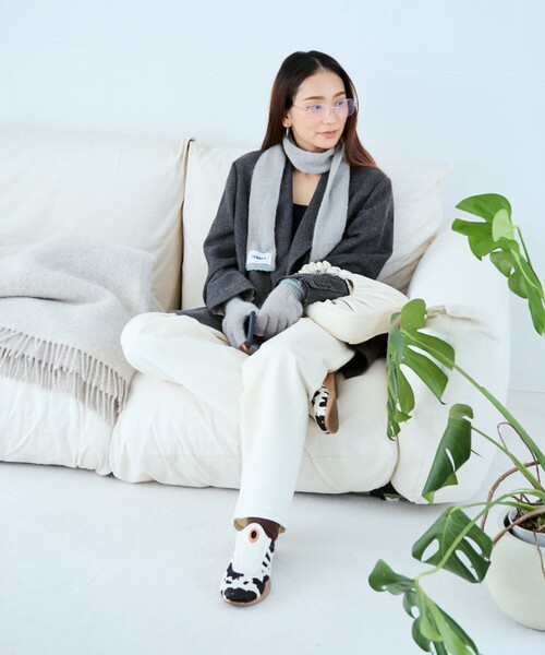 TEMBEA（テンベア）の「TEMBEA × FREAK'S STORE/テンベア × フリークスストア 別注GUNTE 2FINGERLESS MOHAIR 別注モヘア ツーフィンガーレス 手袋（手袋・メンズ・ライトグレー/ナチュラル/チャコールグレー・ONE SIZE）」の14枚目の写真