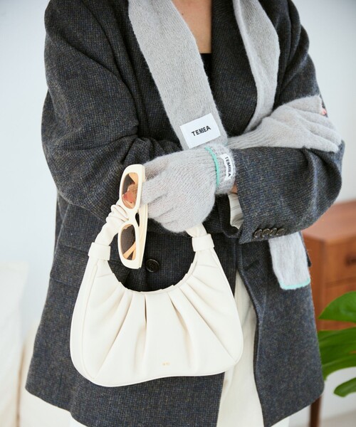 TEMBEA（テンベア）の「TEMBEA × FREAK'S STORE/テンベア × フリークスストア 別注GUNTE 2FINGERLESS MOHAIR 別注モヘア ツーフィンガーレス 手袋（手袋・メンズ・ライトグレー/ナチュラル/チャコールグレー・ONE SIZE）」の19枚目の写真