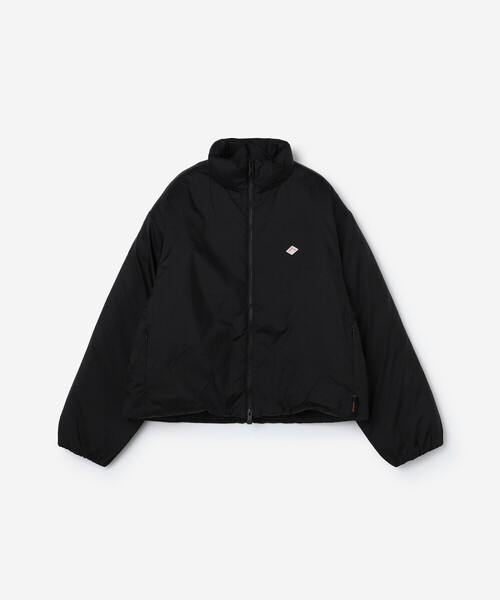 DANTON(ダントン)の「DANTON | ナイロン スタンドカラージャケット WOMEN(その他アウター・レディース・ブラック/グレイッシュベージュ・M)」の2枚目の写真