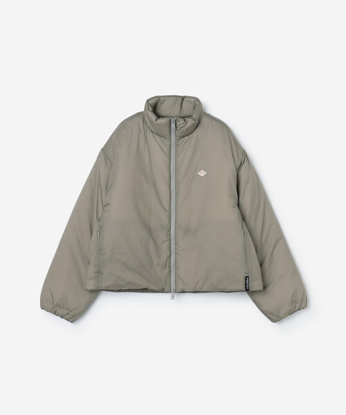 DANTON(ダントン)の「DANTON | ナイロン スタンドカラージャケット WOMEN(その他アウター・レディース・ブラック/グレイッシュベージュ・M)」の3枚目の写真