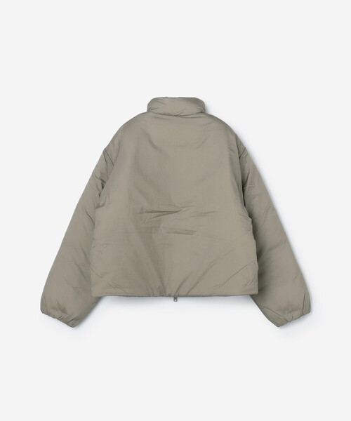 DANTON(ダントン)の「DANTON | ナイロン スタンドカラージャケット WOMEN(その他アウター・レディース・ブラック/グレイッシュベージュ・M)」の4枚目の写真