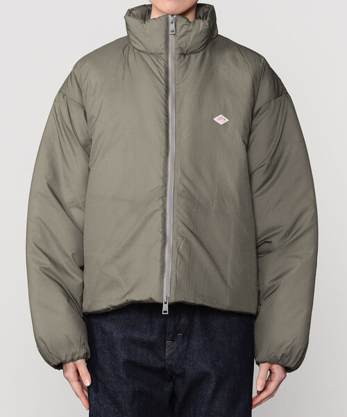 DANTON(ダントン)の「DANTON | ナイロン スタンドカラージャケット WOMEN(その他アウター・レディース・ブラック/グレイッシュベージュ・M)」の12枚目の写真