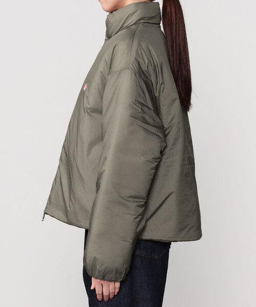 DANTON(ダントン)の「DANTON | ナイロン スタンドカラージャケット WOMEN(その他アウター・レディース・ブラック/グレイッシュベージュ・M)」の13枚目の写真