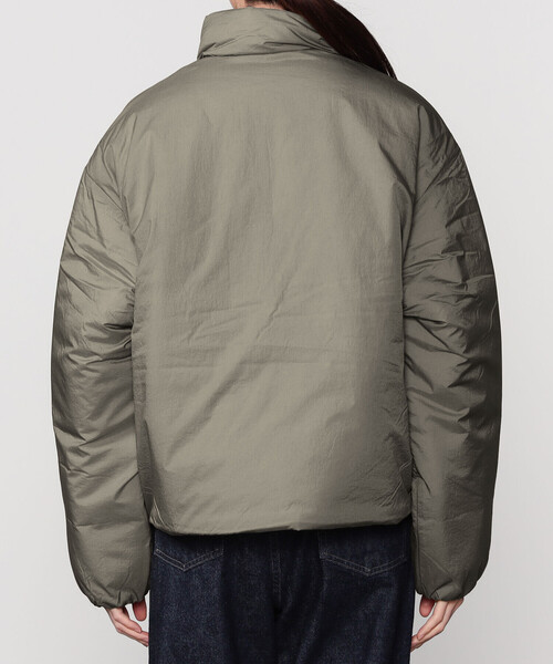 DANTON(ダントン)の「DANTON | ナイロン スタンドカラージャケット WOMEN(その他アウター・レディース・ブラック/グレイッシュベージュ・M)」の14枚目の写真