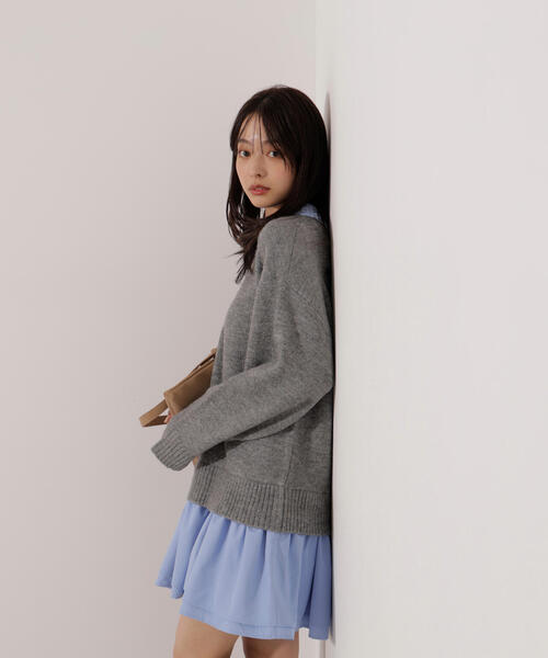 PROPORTION BODY DRESSING(プロポーションボディドレッシング)の「<E>レイヤードミニワンピース / 1216147001(ワンピース・レディース・グレー系その他/ブラック・FREE)」の11枚目の写真