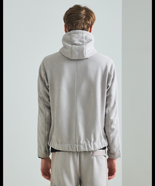 DESIGNWORKS（デザインワークス）の「ﾌｪｲｸｽｳｪｰﾄﾞﾌｰﾃﾞｨｰﾌﾞﾙｿﾞﾝ（ブルゾン・メンズ・グレー/ブラック・48/50/46）」の14枚目の写真