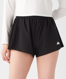 【Kappa/カッパ】レディースサイドプリーツショートパンツ スポーツ ゴルフ アウトドア フィットネス 散歩