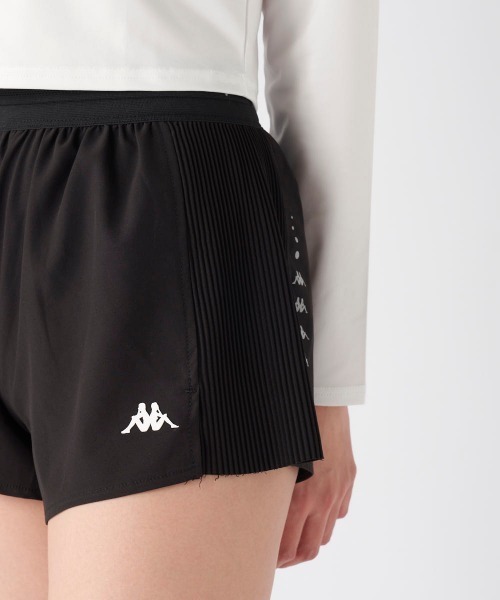 Kappa（カッパ）の「【Kappa/カッパ】レディースサイドプリーツショートパンツ　スポーツ　ゴルフ　アウトドア　フィットネス　散歩（その他パンツ・レディース・ピンク/ブラック/ブルー・X-LARGE/XX-LARGE/MEDIUM/LARGE/SMALL）」の7枚目の写真