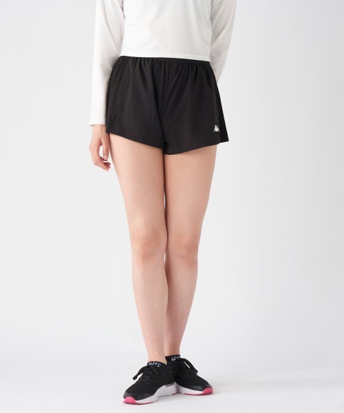Kappa（カッパ）の「【Kappa/カッパ】レディースサイドプリーツショートパンツ　スポーツ　ゴルフ　アウトドア　フィットネス　散歩（その他パンツ・レディース・ピンク/ブラック/ブルー・X-LARGE/XX-LARGE/MEDIUM/LARGE/SMALL）」の5枚目の写真