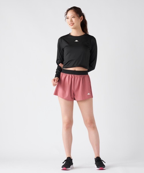Kappa（カッパ）の「【Kappa/カッパ】レディースサイドプリーツショートパンツ　スポーツ　ゴルフ　アウトドア　フィットネス　散歩（その他パンツ・レディース・ピンク/ブラック/ブルー・X-LARGE/XX-LARGE/MEDIUM/LARGE/SMALL）」の15枚目の写真