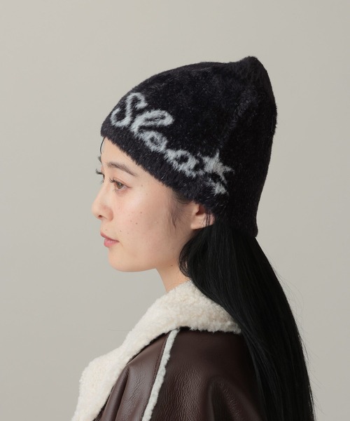 3.3 Field Trip （3.3フィールドトリップ）の「3.3 Field Trip／シャギーロゴビーニー（ニットキャップ/ビーニー・レディース・ブラウン/ブラック・FREE）」の4枚目の写真