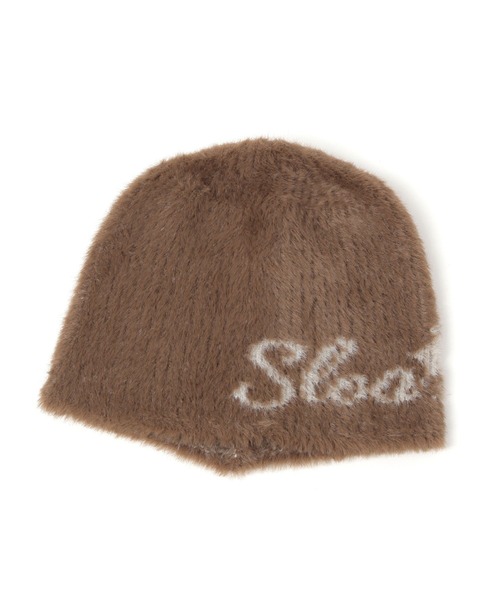 3.3 Field Trip （3.3フィールドトリップ）の「3.3 Field Trip／シャギーロゴビーニー（ニットキャップ/ビーニー・レディース・ブラウン/ブラック・FREE）」の5枚目の写真