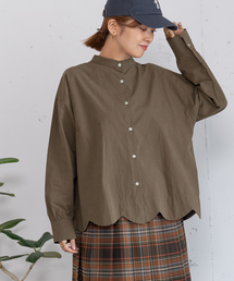 POU DOU DOU（プードゥドゥ）の「2way裾スカラップ長袖ブラウス（シャツ/ブラウス）」