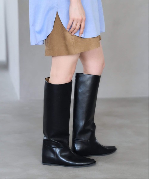 ✨LE TALON✨ルタロン ワイドシャフト ロングブーツ ブラック 5cmワイドシャフトロングブーツ | ルタロン(LE TALON) | マルイウェブ