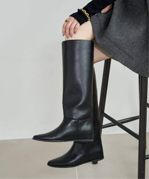 LE TALON（ルタロン）の「《追加5》2cmワイドシャフトロングブーツ（ブーツ・レディース・ブラック系その他/ブラウン・X-LARGE/LARGE/MEDIUM/SMALL/X-SMALL）」の22枚目の写真