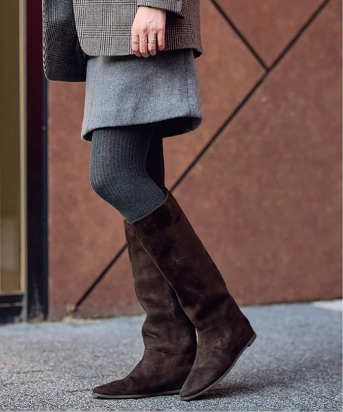 LE TALON(ルタロン)の「《追加5》2cmワイドシャフトロングブーツ(ブーツ・レディース・ブラック系その他/ブラウン・X-LARGE/LARGE/MEDIUM/SMALL/X-SMALL)」の11枚目の写真