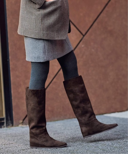 LE TALON（ルタロン）の「《追加5》2cmワイドシャフトロングブーツ（ブーツ・レディース・ブラック系その他/ブラウン・X-LARGE/LARGE/MEDIUM/SMALL/X-SMALL）」の18枚目の写真