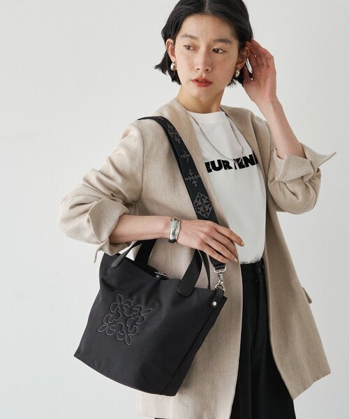 russet（ラシット）の「コーデュラナイロン2WAYタウントートバッグ（トートバッグ・レディース・ブラック/グレイッシュベージュ/グレー/ダークブラウン・FREE）」の17枚目の写真