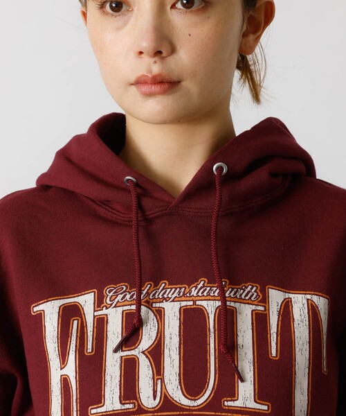 FRUIT OF THE LOOM(フルーツオブザルーム)の「【FRUIT OF THE LOOM/フルーツ・オブ・ザ・ルーム】PRINT HOOD8/プリントフーディー/ユニセックス【WEB限定】(パーカー・メンズ・ブラック/ホワイト/ワイン・XL/M/L)」の17枚目の写真
