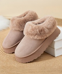 Amulet（アミュレット）の「ふわふわの優しさで包み込む♪暖かい◎ 厚底フェイクファーシューズ（ブーツ）」