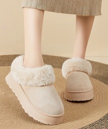 Amulet（アミュレット）の「ふわふわの優しさで包み込む♪暖かい◎ 厚底フェイクファーシューズ（ブーツ）」
