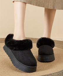 Amulet（アミュレット）の「ふわふわの優しさで包み込む♪暖かい◎ 厚底フェイクファーシューズ（ブーツ・レディース）」