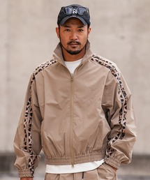 adamsJUGGLER | W/Rレオパードラインナイロンジャケット(ナイロンジャケット)