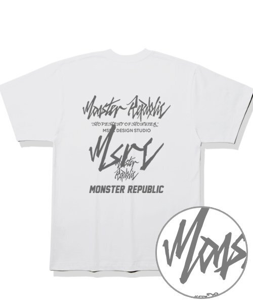 MONSTER REPUBLIC(モンスターリパブリック)の「ムーブメントグレー レタリングTシャツ ホワイト(Tシャツ/カットソー・レディース・その他・X-LARGE/LARGE/MEDIUM/SMALL)」の2枚目の写真