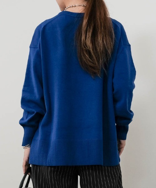 aquagarage（アクアガレージ）の「サイドスリットニットプルオーバー（ニット/セーター・レディース・ブラック/ブルー/ブラウン系その他・M/L）」の10枚目の写真