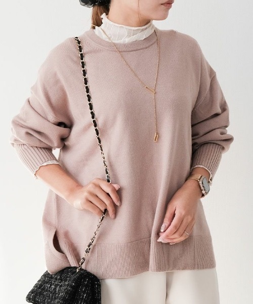 aquagarage（アクアガレージ）の「サイドスリットニットプルオーバー（ニット/セーター・レディース・ブラック/ブルー/ブラウン系その他・M/L）」の20枚目の写真