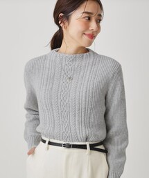 COUP DE CHANCE | 【手洗い可／日本製】ケーブルデザインのニットトップス(ニット/セーター)
