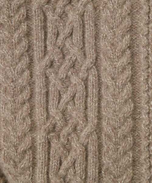 COUP DE CHANCE（クードシャンス）の「【手洗い可／日本製】ケーブルデザインのニットトップス（ニット/セーター・レディース・ブラウン系/サックスブルー/オフホワイト/パープル/ライトグレー・34/38）」の20枚目の写真