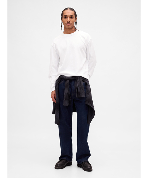 GAP(ギャップ)の「ヘビーウェイト クロップドTシャツ(Tシャツ/カットソー・メンズ・ホワイト/ブラック・XS/S/M/L/XL)」の3枚目の写真