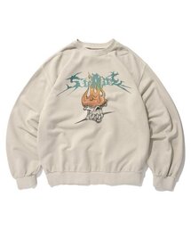 ROCK DEAD SKULL CREWNECK [PIGMENT BEIGE]