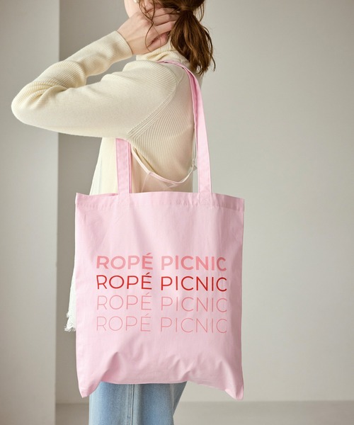 ROPE' PICNIC（ロペピクニック）の「ロゴトートバッグ（トートバッグ・レディース・ネイビー/ベージュ/ピンク・FREE）」の8枚目の写真