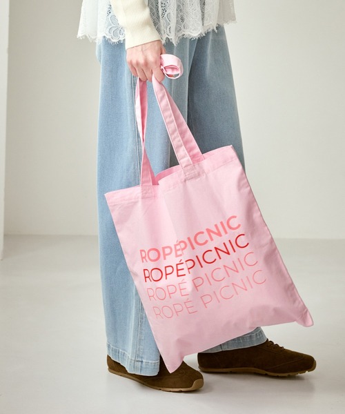 ROPE' PICNIC（ロペピクニック）の「ロゴトートバッグ（トートバッグ・レディース・ネイビー/ベージュ/ピンク・FREE）」の9枚目の写真