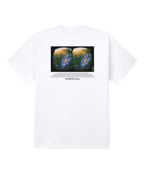 RADINEO(ラディネオ)の「バーチャルフラワー 半袖Tシャツ ホワイト(Tシャツ/カットソー・メンズ・その他・LARGE/MEDIUM/SMALL/X-LARGE)」の1枚目の写真