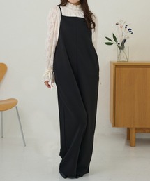 DAYRA（デイラ）の「ソリッドカラー ワイド パンツ シンプル オールインワン（サロペット/オーバーオール）」